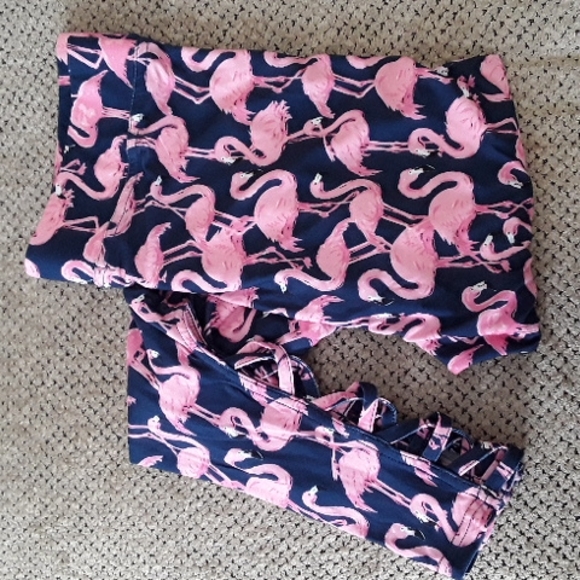 Simply Southern Pants - Simply Southern soft flamingo leggings